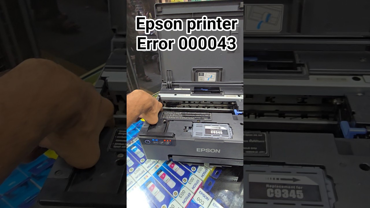 Epson Printer Error code 000043 /000044 #error031006 #error000043 #error000044 #allredlightblinking