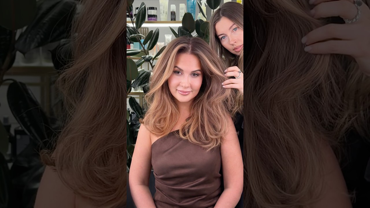 Junior Master Galina Angryaeva 🤎 #hairstyle #transformation #viralvideo #interview #beautiful #be...