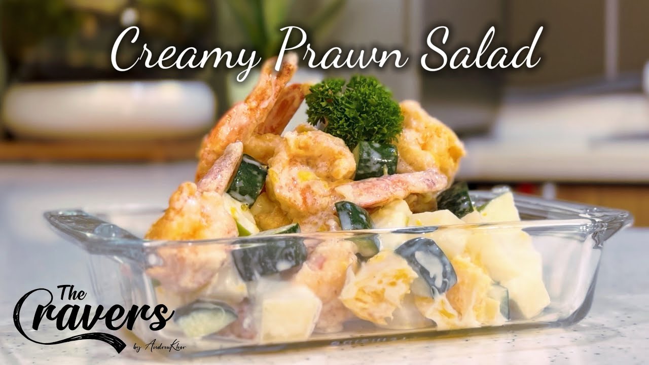 How to Make Creamy Prawn Salad | Easy Home Recipe Like Chinese Restaurant Style