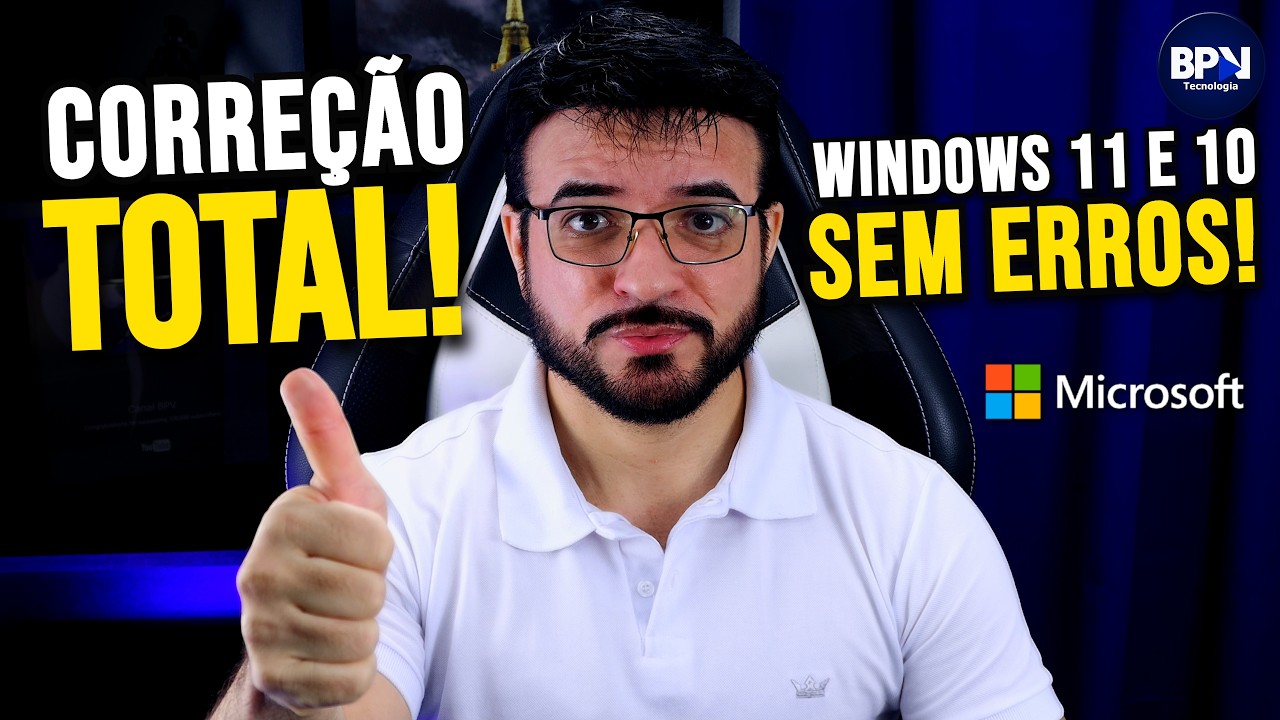 Como Corrigir TODOS OS ERROS do Windows 11 e 10 em 2026! (SEM FORMATAR)