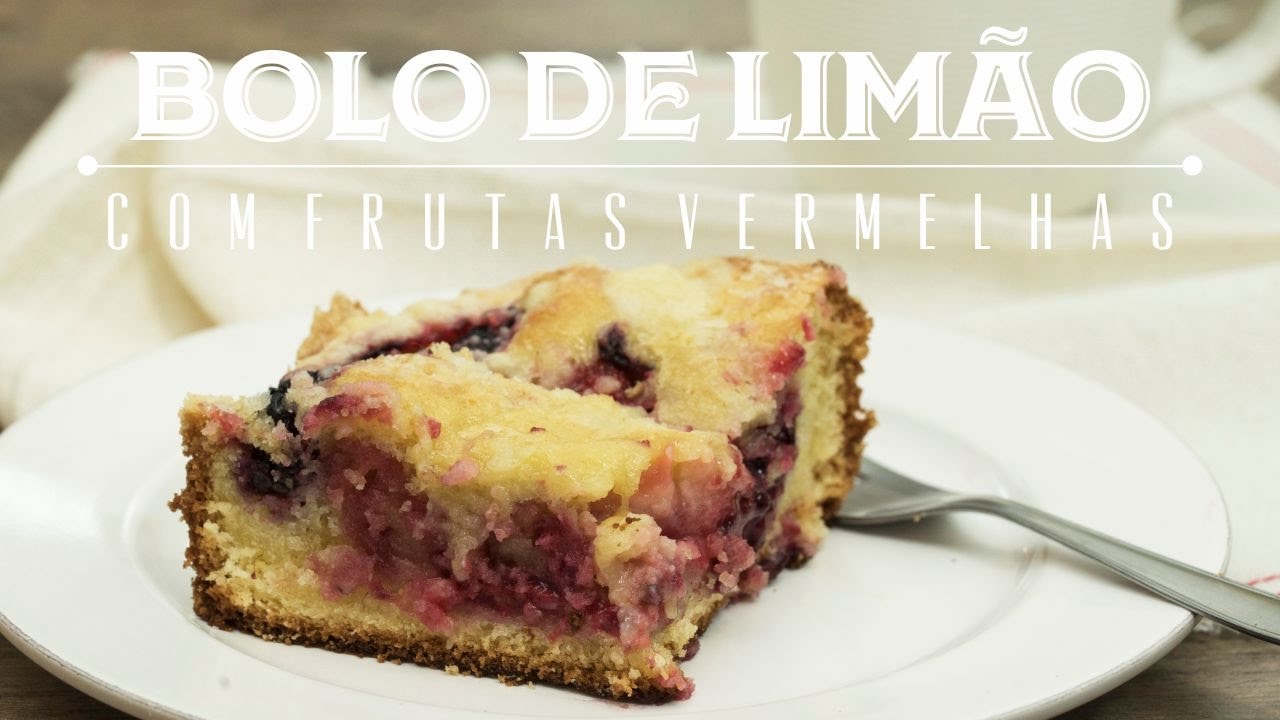 BOLO CRUMBLE DE LIMÃO E FRUTAS VERMELHAS (ou CUCA) | Receita #198
