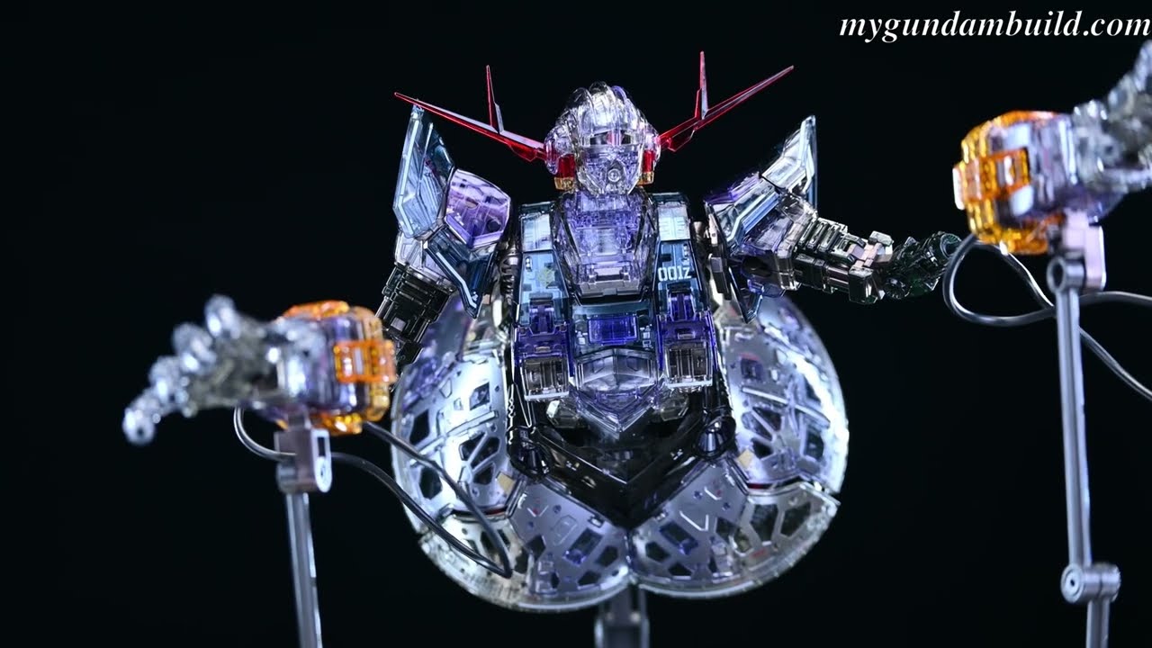 Mygundambuild - RG Zeong Clear Color | Titanium Finish + Transparency Upgrade