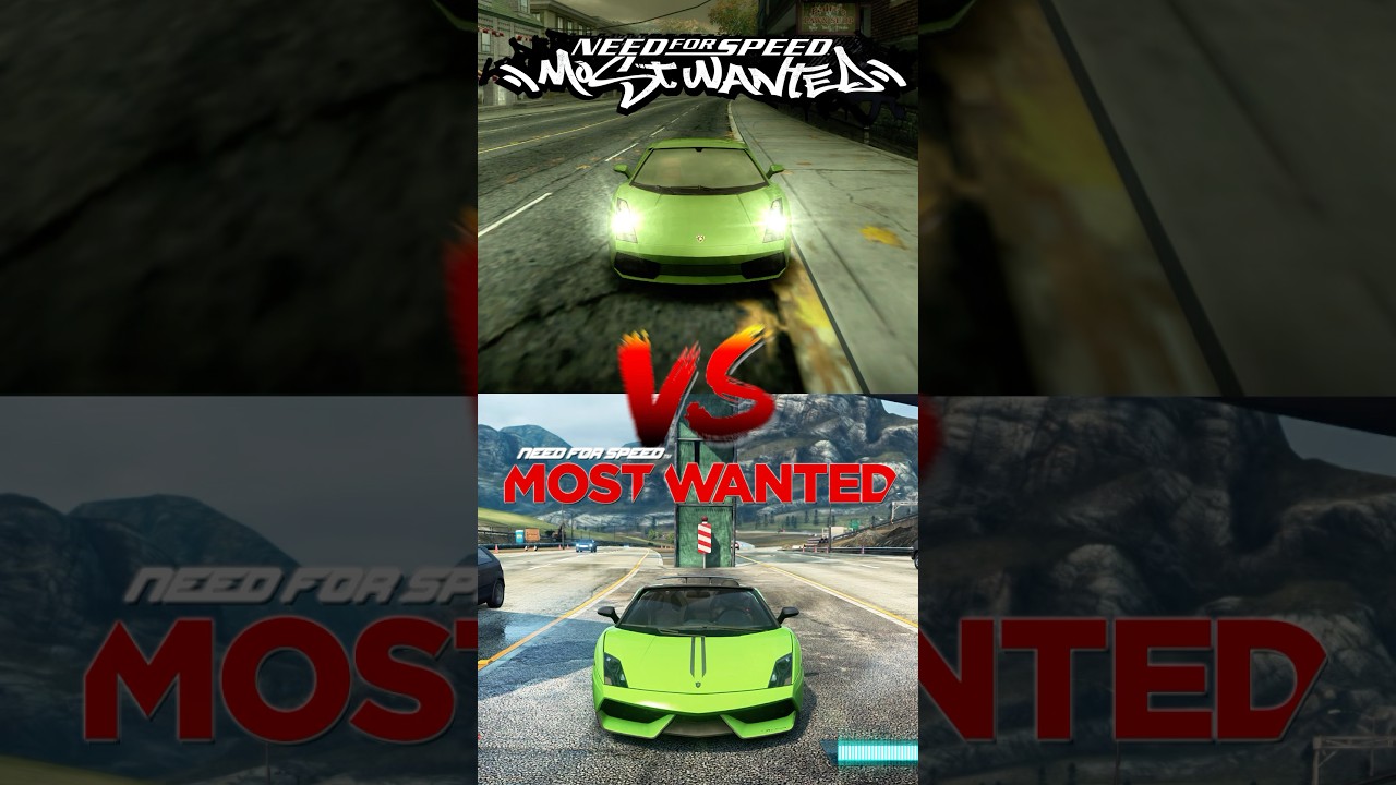 Lamborghini Gallardo In NFS Most Wanted 2005 VS 2012 #nfs #gallardo #mostwanted #racing #gaming