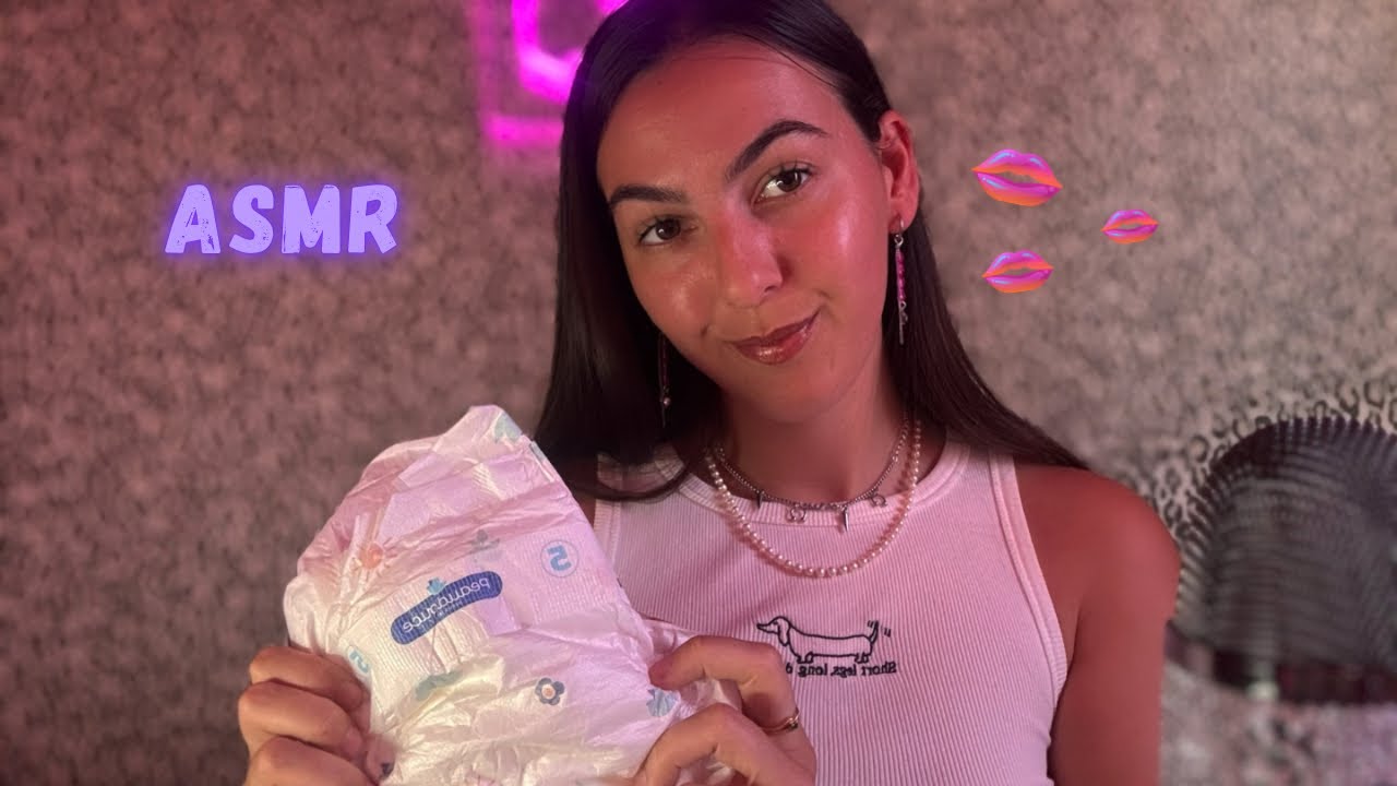 Slow asmr: une couche de b&eacute;b&eacute; + bruits de bouche 👄 