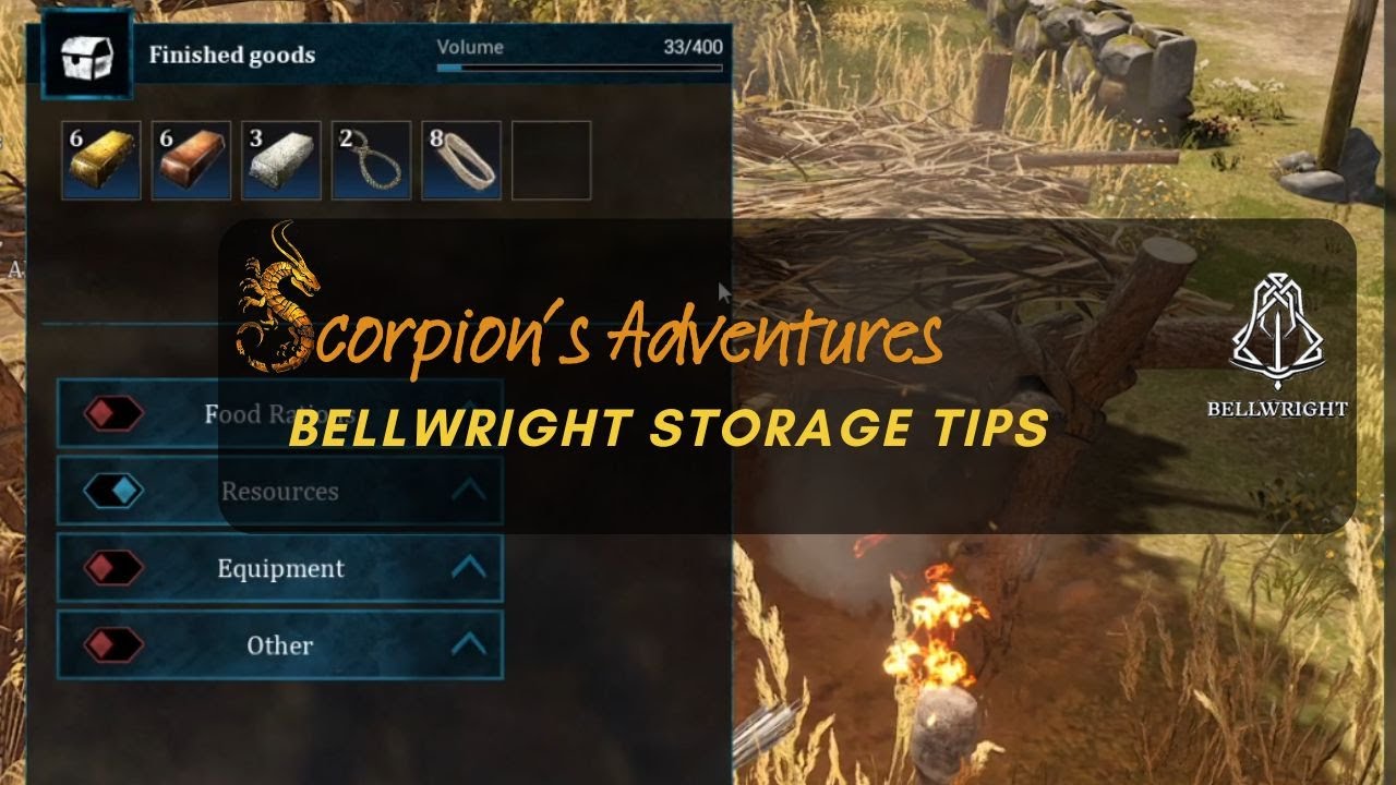 Bellwright - Storage tips