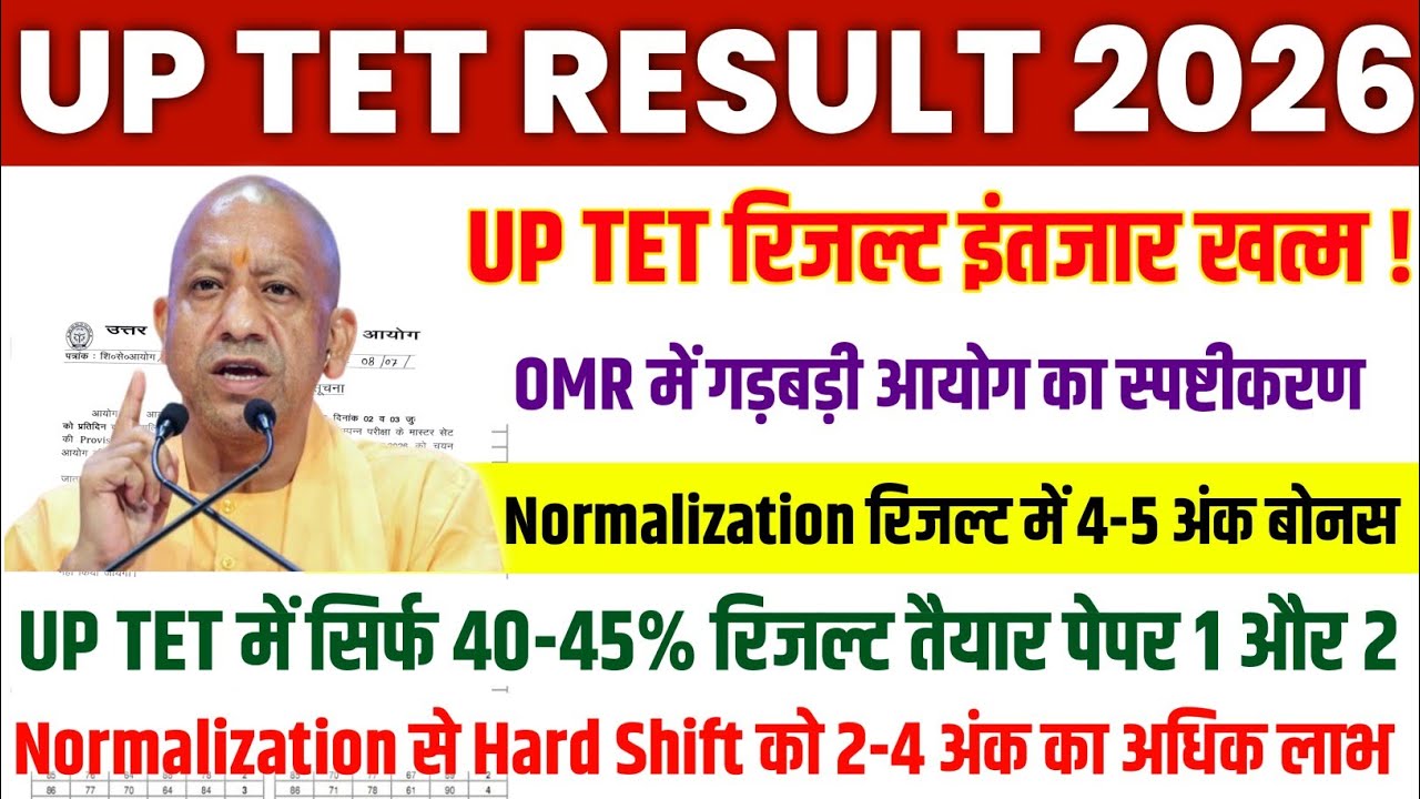 UP TET Result 2026 🎯 UP TET Normalization All Shift Exam 🔥 When Will UP TET Result Be Declared? P...