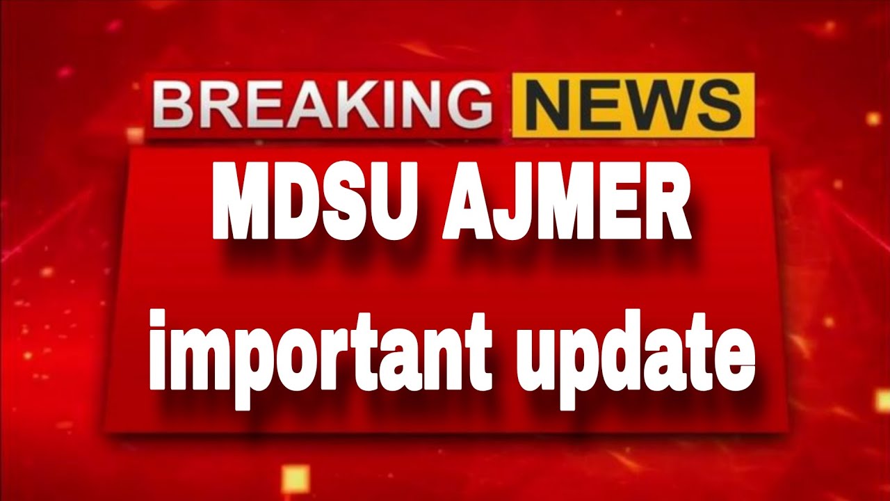 Mdsu B.A B.SC B.COM BBA BCA 1st,3rd,5th Semester Exam Time Table 2026 | Mdsu Semester Exam Date 2026