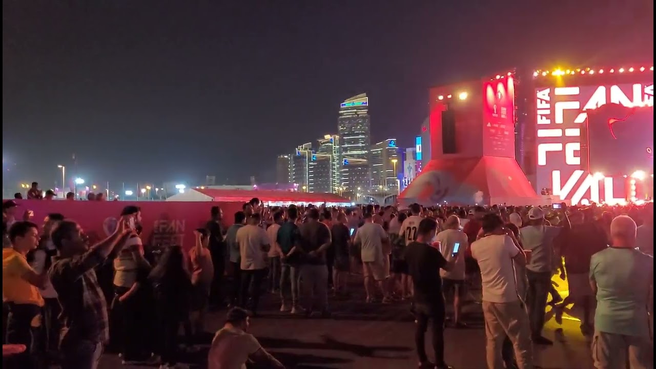 اكبر ساحة للمشجعين  في حديقة البدع مونديال قطر 2022