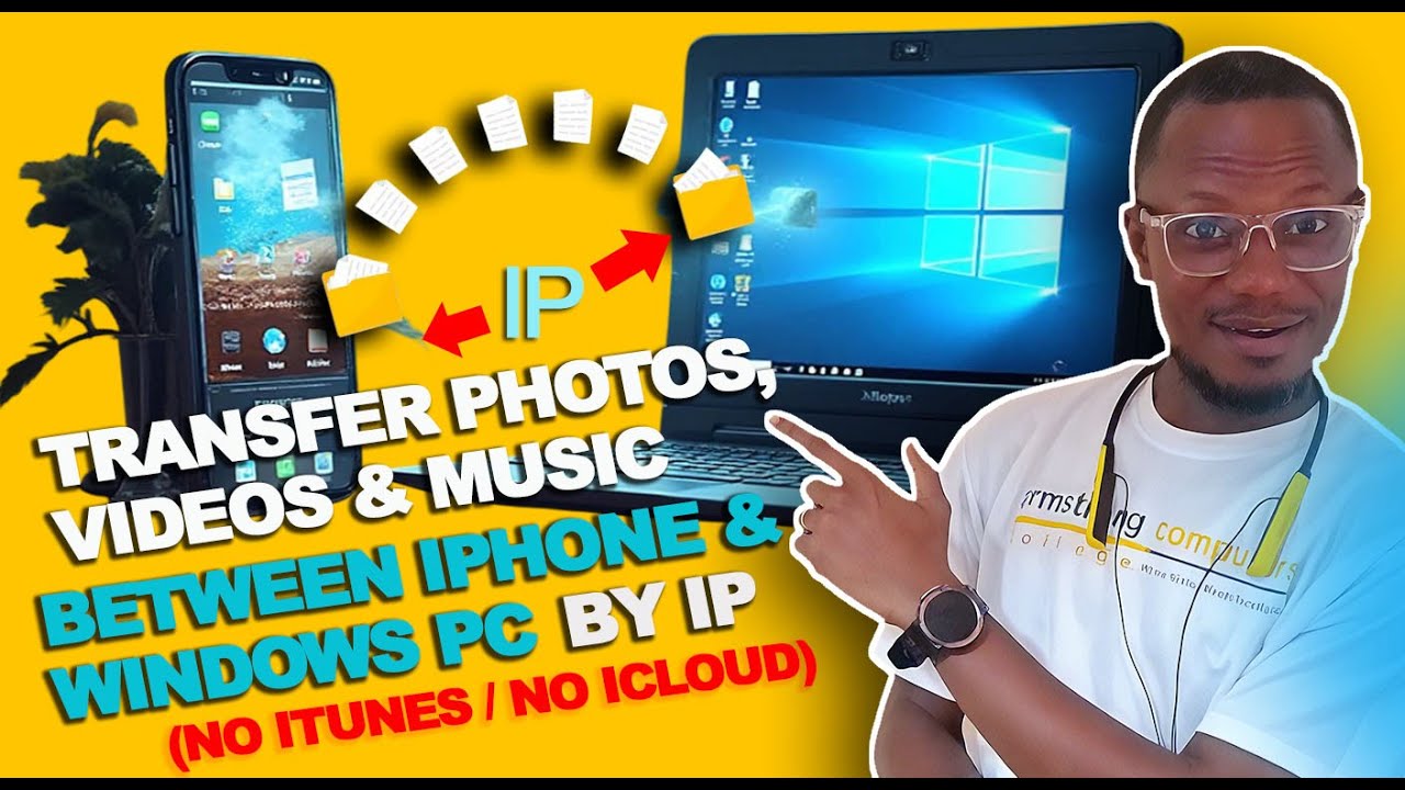 Передача фотографий, видео и музыки между iPhone и ПК с Windows по IP (без iTunes и iCloud) #iphone
