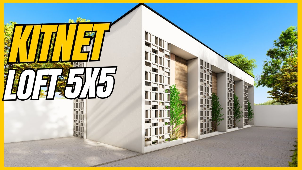 KITNET LOFT 5X5 COM 1 QUARTO   | Kitnet Pequena Tipo Loft