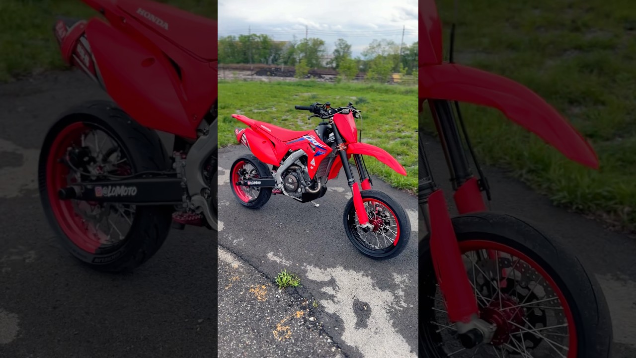 Clean CRF 450 Supermoto 😍 #supermotolife #bikelife #crf450l #crf450 #hondacrf