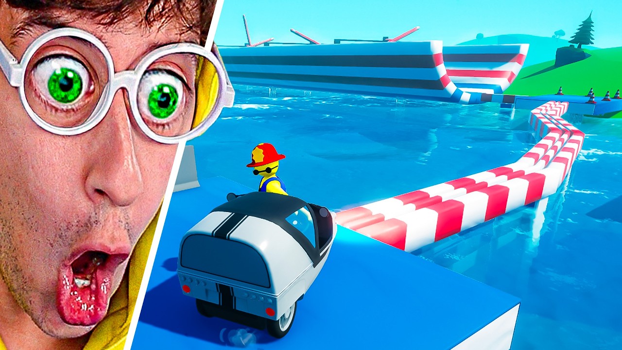 24 HORAS haciendo PARKOUR con COCHE 🔥😱!! (imposible 💀) - Wobbly Life Sos Ops TEKENDO