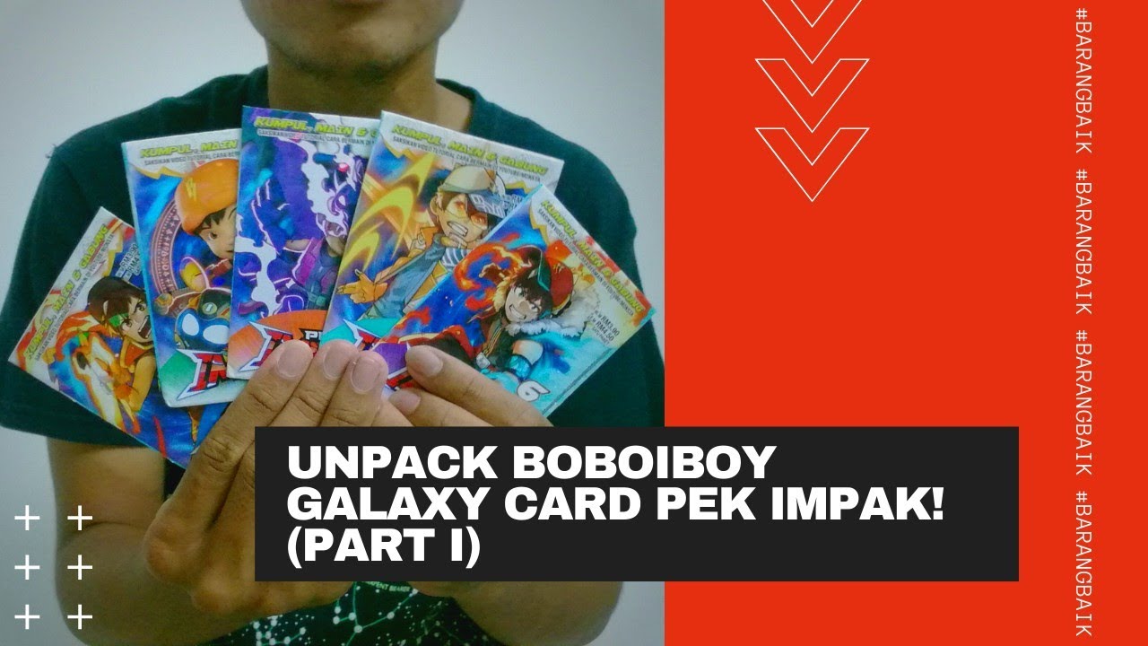 Unpack Boboiboy Galaxy Card Pek IMPAK! (part 1) | #BARANGBAIK