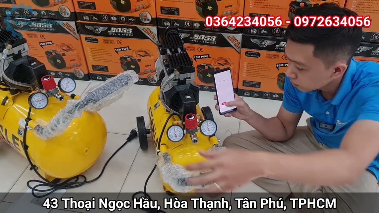 MÁY NÉN KHÍ STANLEY SIÊU ÊM | KHÍ SẠCH