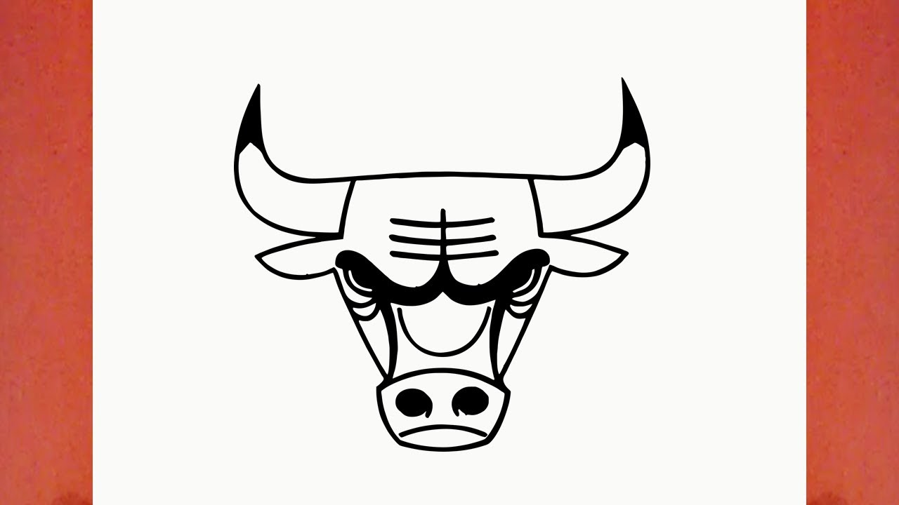 HOW TO DRAW THE CHICAGO BULLS LOGO