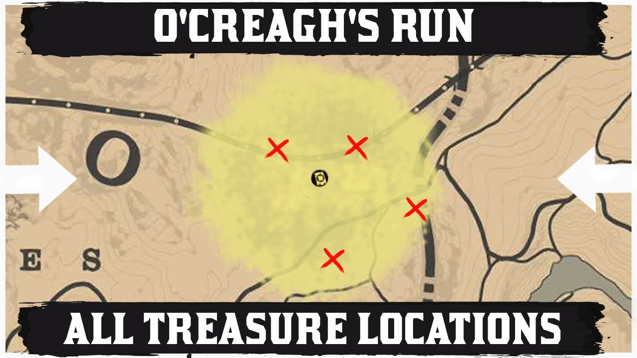 All O'Creagh's Run Treasure Map Location