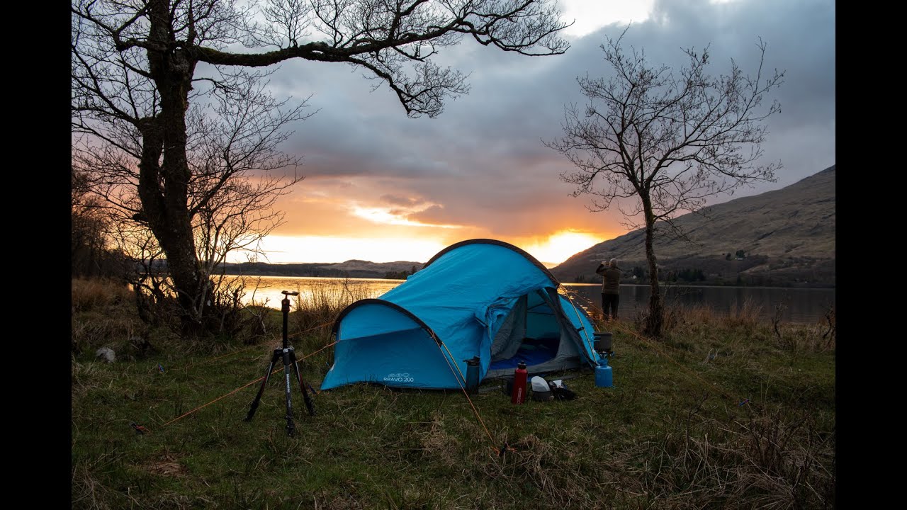 Camping at  Loch Awe - SCOTLAND