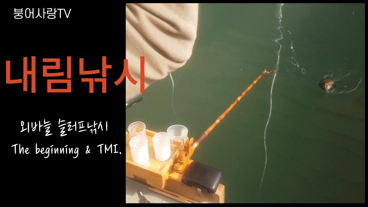 내림낚시 외바늘슬러프낚시 The beginning & TMI.