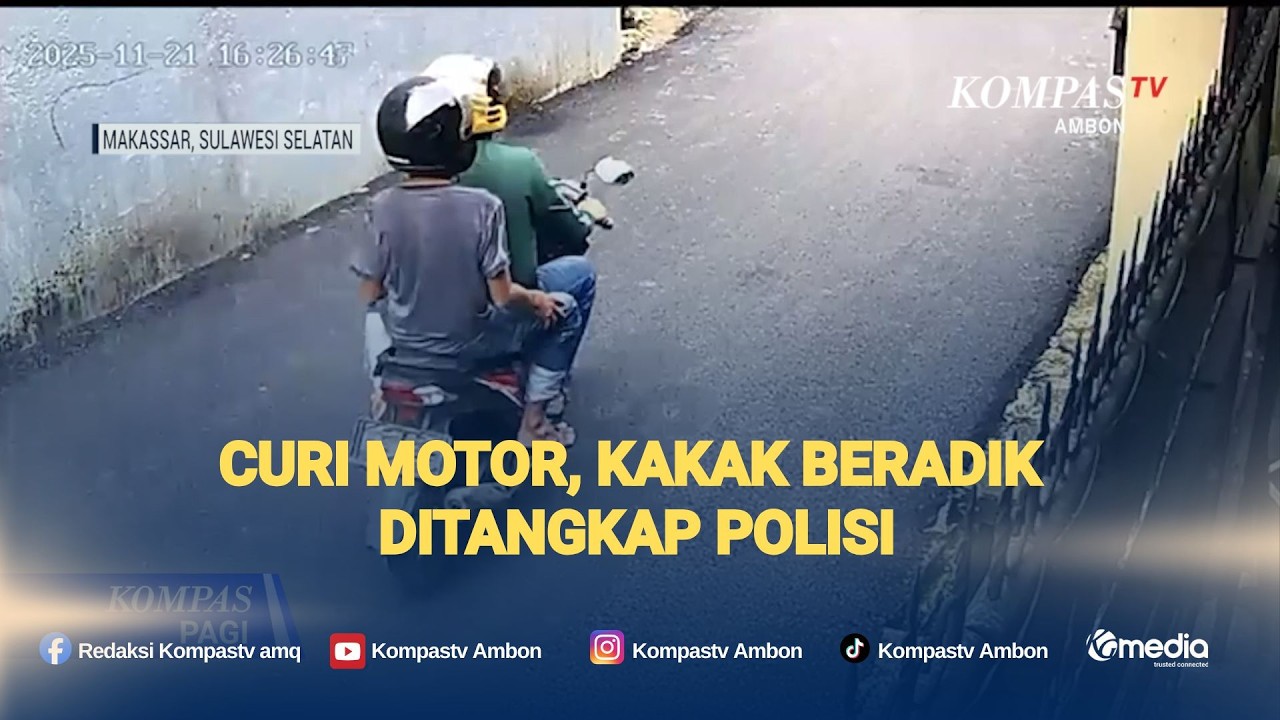 Curi Motor, Kakak Beradik Ditangkap Polisi