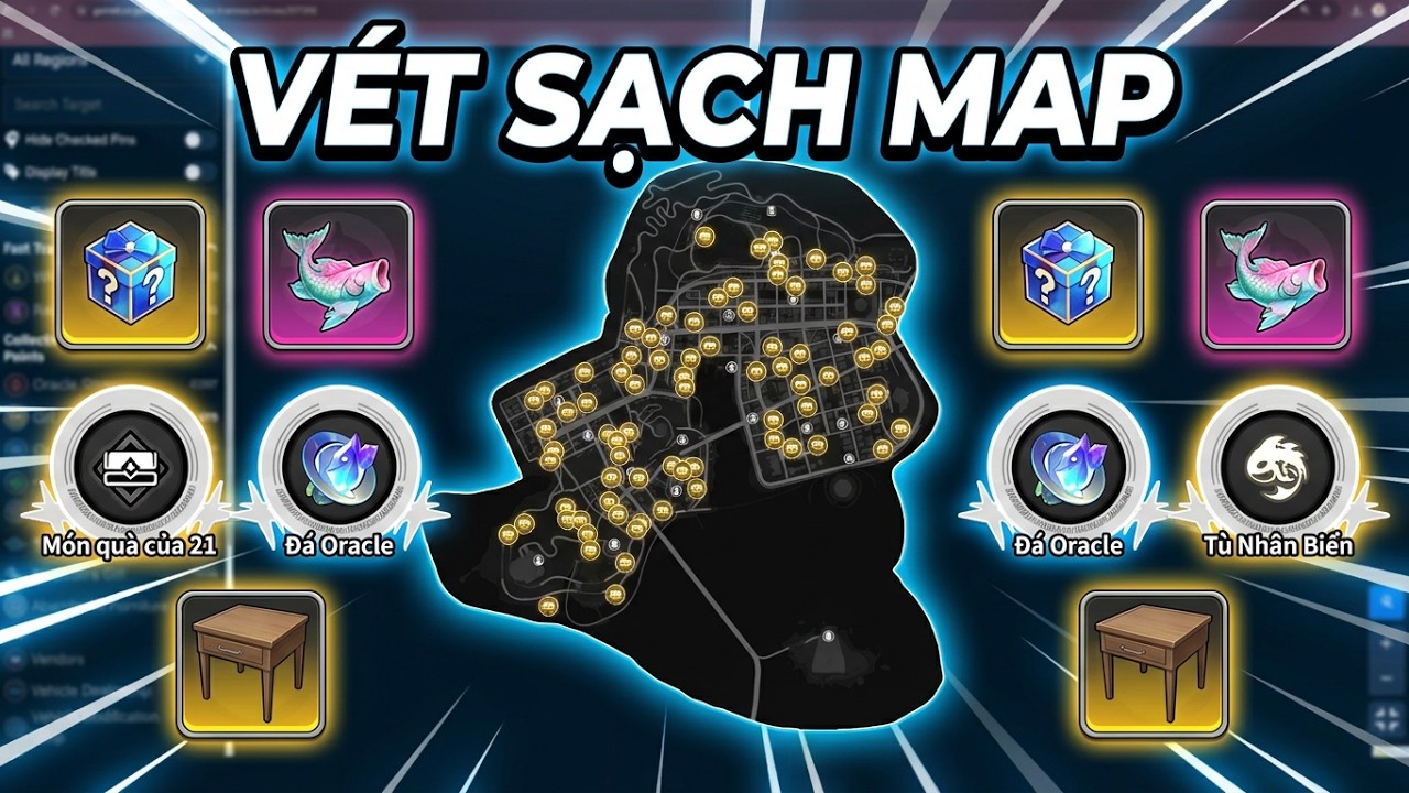 NTE: C&aacute;ch Loot 100% Map - V&eacute;t Sạch Qu&agrave;, Đ&aacute; Oracle & Nội Thất Chỉ Trong 1 Nốt Nhạc