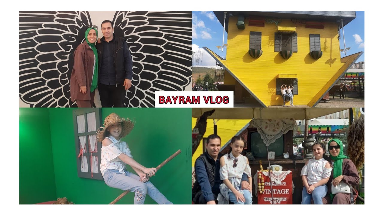 #günlükvlog BAYRAM GEZMESİ | ANKARA ŞİRİN KÖYÜ GEZİYORUZ | TERS EV | İLLÜZYON MÜZESİ VE FİYATLARI