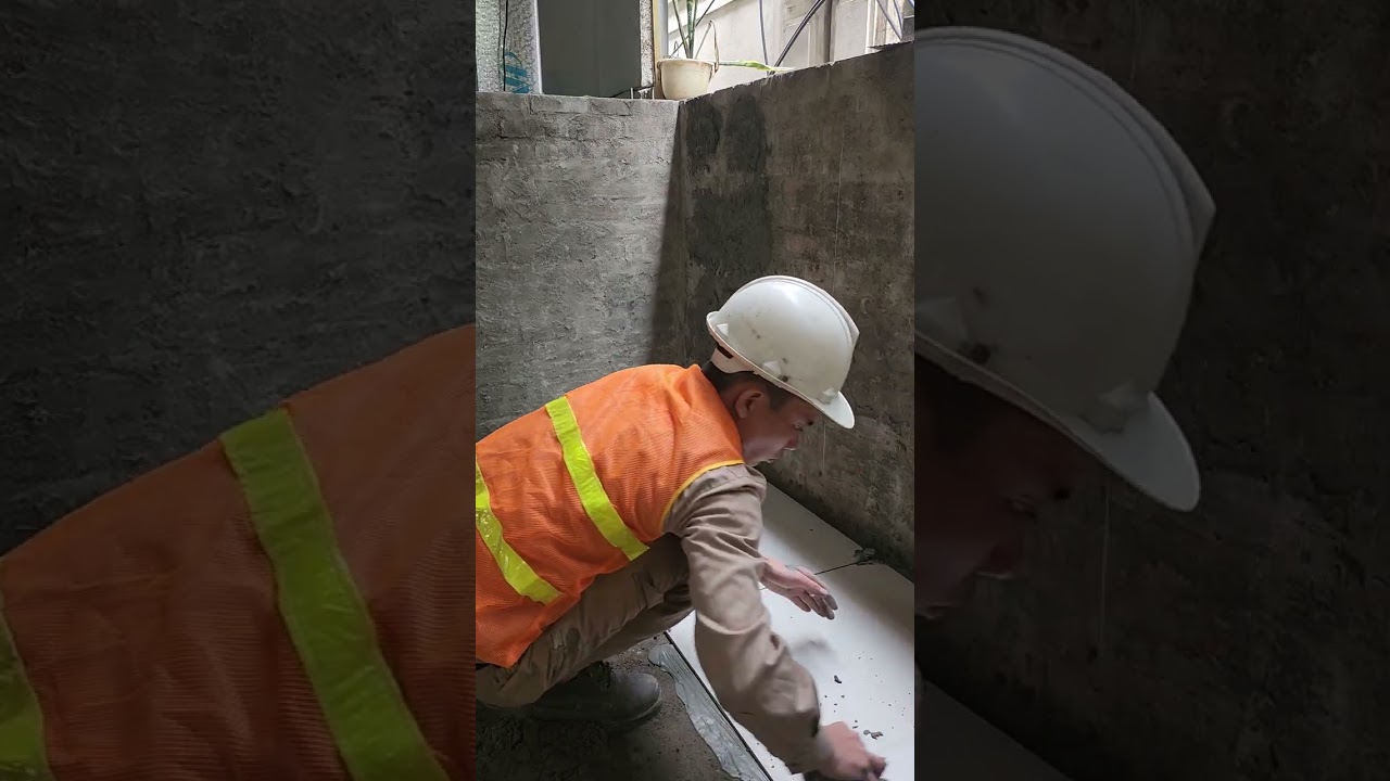 Check the skills of Vietnamese tile installers.