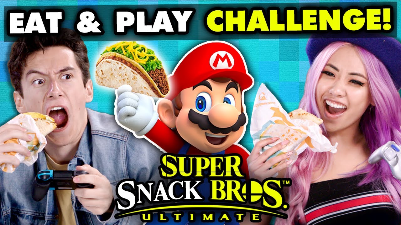 Super Smash Bros Competitive Eating Challenge | React Gaming