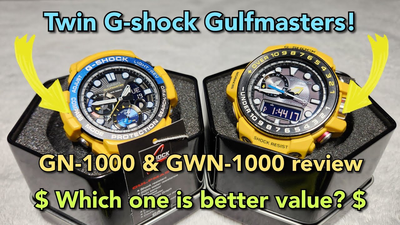 Casio G-Shock Gulfmaster comparison | GN-1000 & GWN-1000