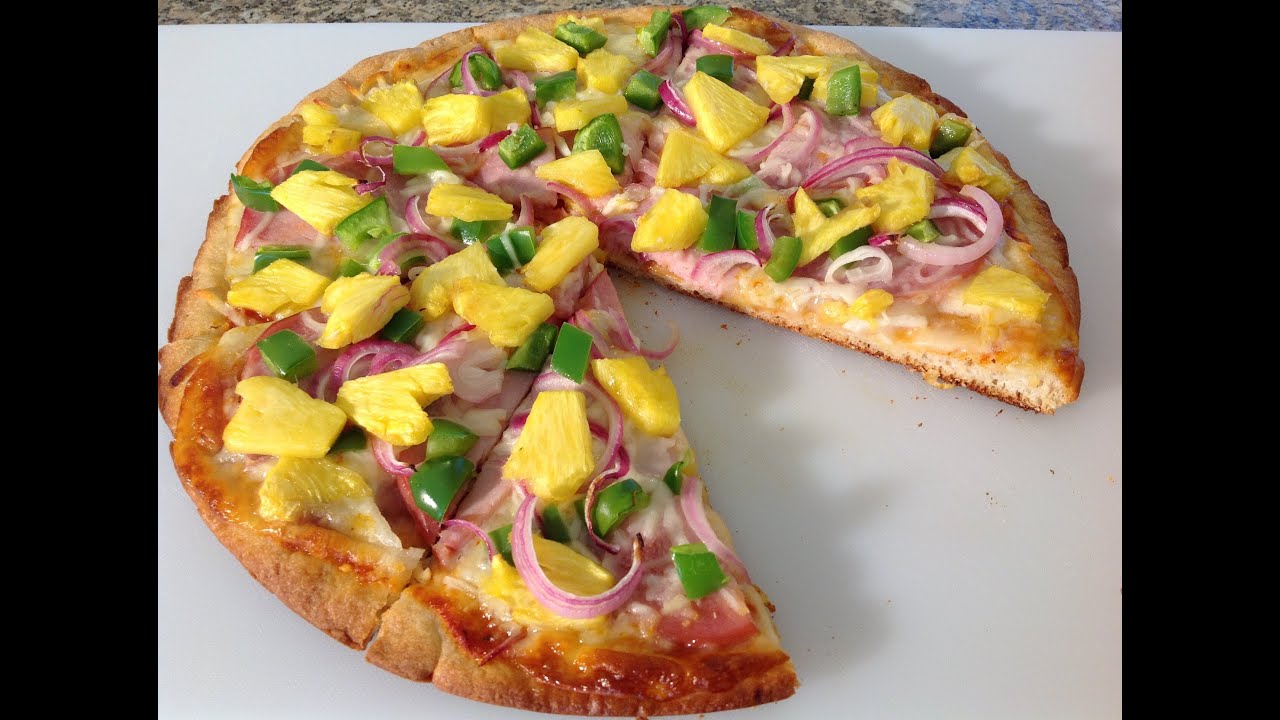Hawaiian Pizza-How To Make Hawaiian Pineapple Pizza-Recipe-American Comfort Food