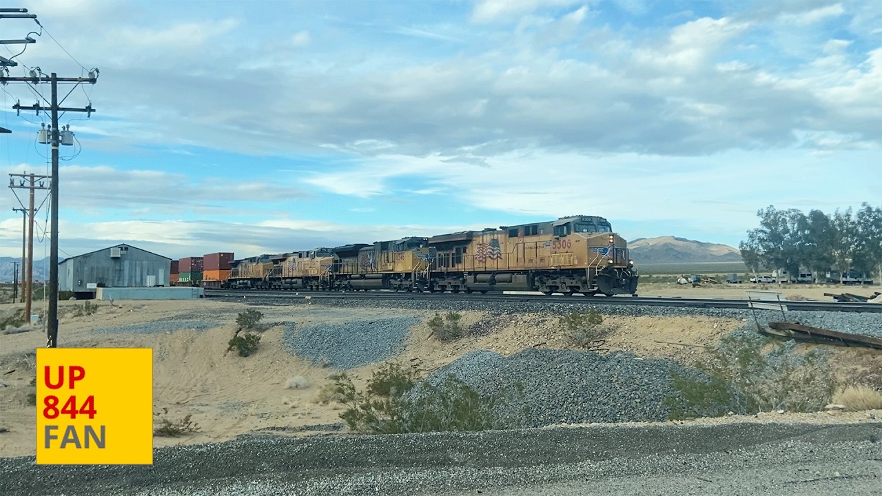 Passing Train Through Nipton, CA