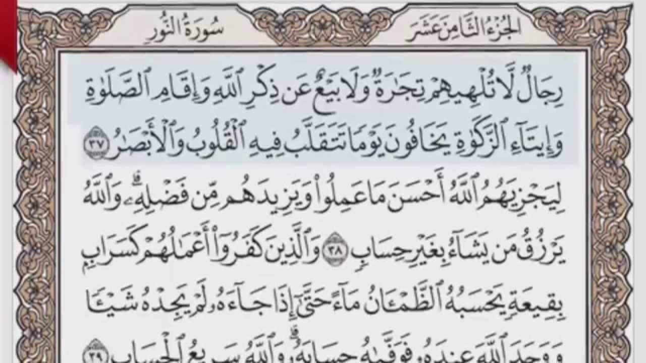 القرآن الكريم بالصفحات صوت وصورة ص/ 355 الشيخ محمود خليل الحصري بمد المنفصل