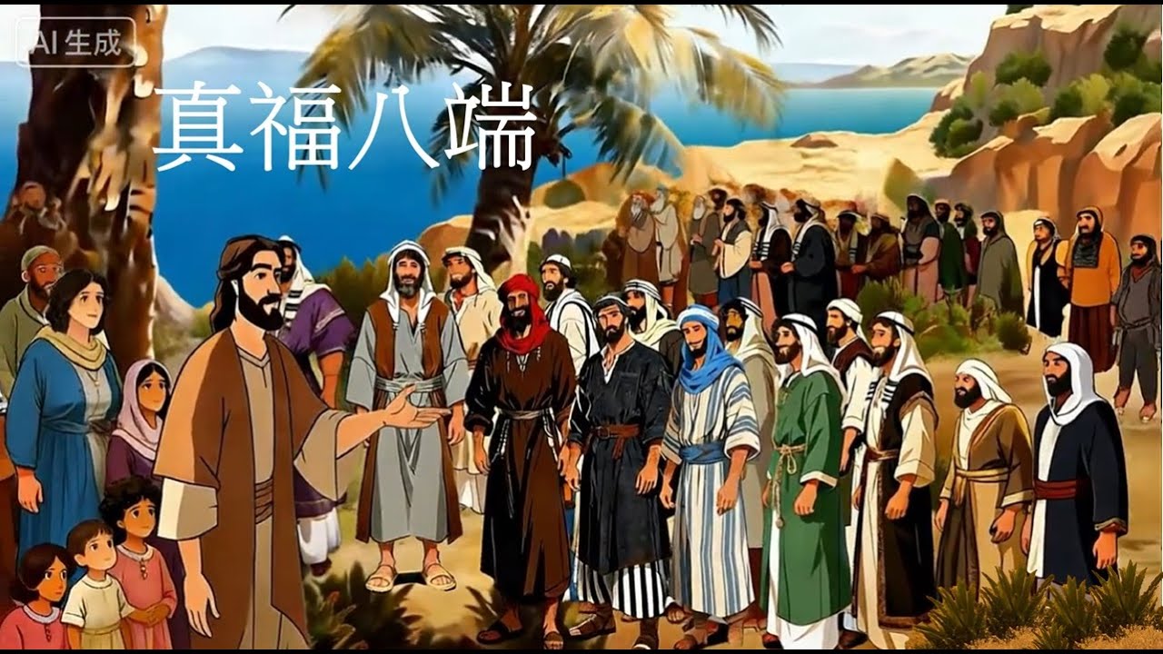 耶穌公開傳教首年(18)-真福八端(廣東話)#AI生成
