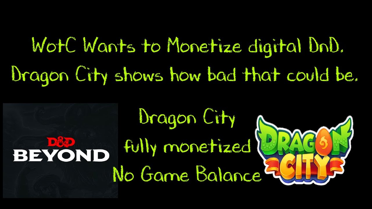What WotC monetization could be like. Monetization killed Dragon City.