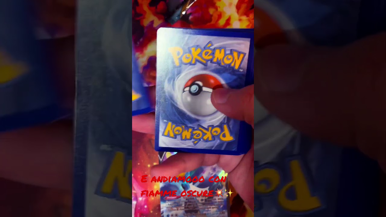 E andiamooo con un PACK DI FIAMME OSCURE🤩💥 #pokemon #pokemoncards #youtubeshorts #charizard