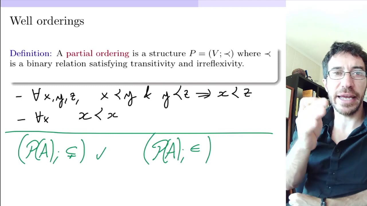 37. Set Theory. Well orderings