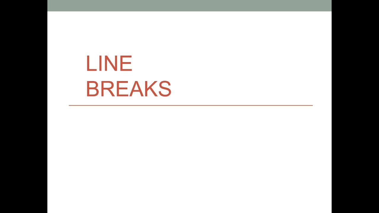 Poetic Devices Explained: LINE BREAKS (Definitions, Examples, and How to Use Them).