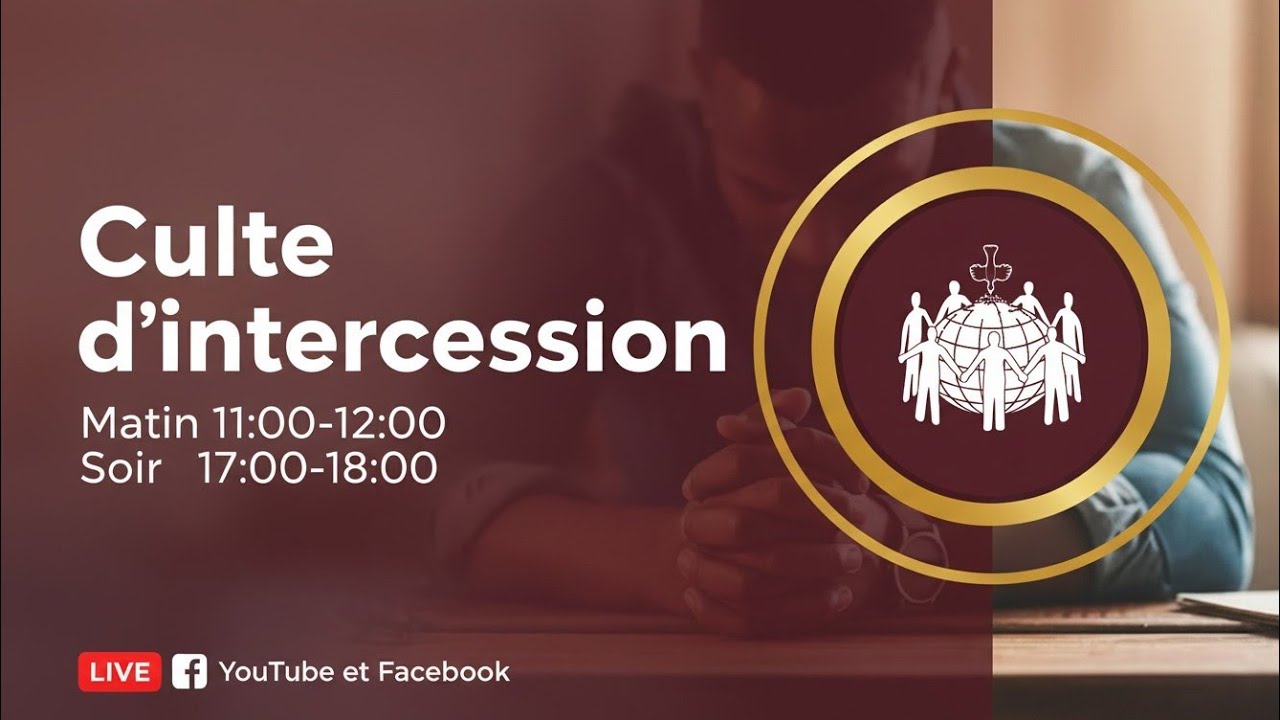 🔴CULTE D'INTECESSION |📆Mercredi 28 janvier 2026 | 🎤 Frère Glodi Lokongo 