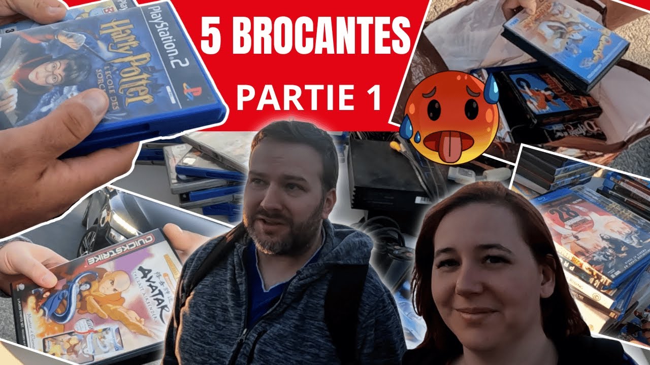 Encore du LOURD pour cette matinée BROCANTE 😍 jeux vidéos blu-ray collector peluche console partie 1