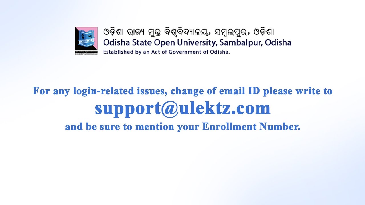OSOU-LMS Support: Login & Assignment Related Issues