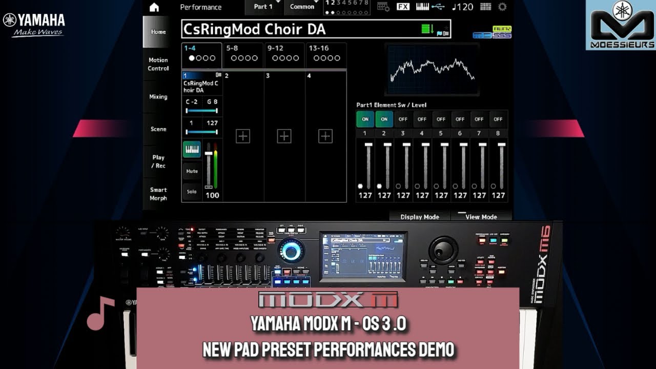 Yamaha MODX M | OS 3 : New Pad Preset Performances Demo