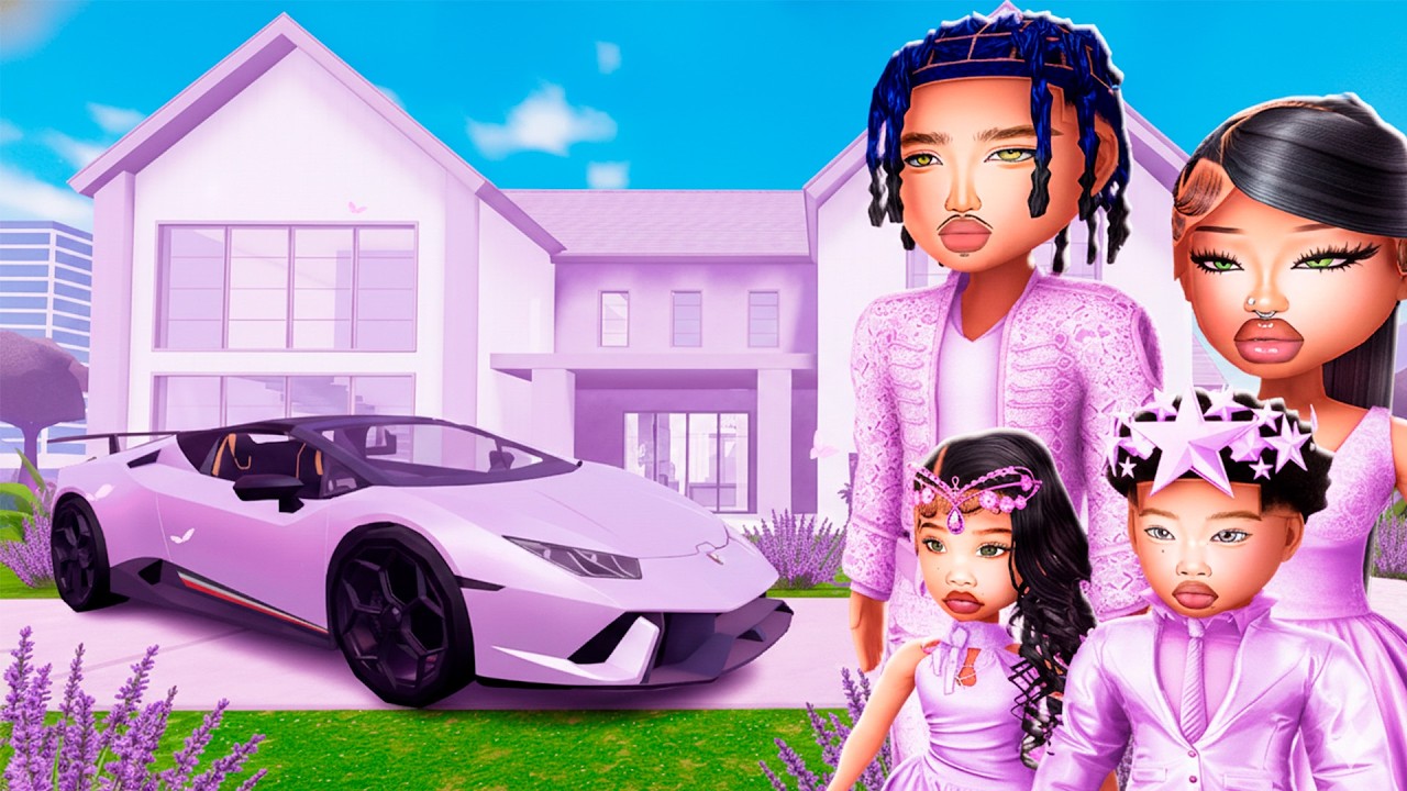 LIVING in ONE COLOR in REALISTIC BERRY AVENUE! (Cornflower Blue)
