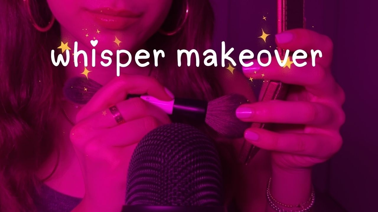asmr doing your makeup (relaxing whispers)