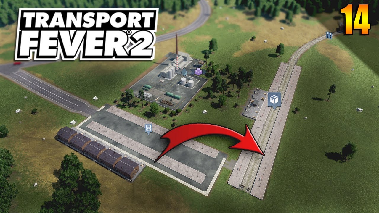 Перегрузка ресурсов Настройка доставки в город  | Transport Fever 2 | S05 #14 (жд игры)