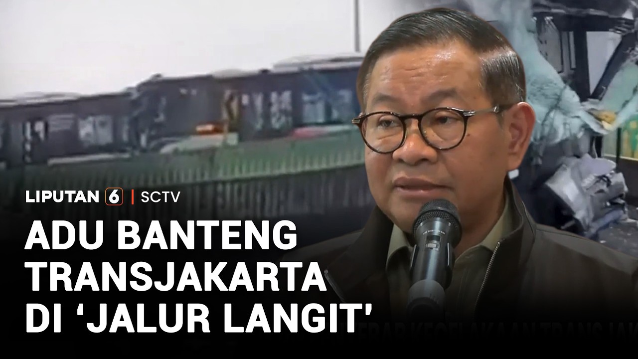 Adu Banteng Dua Bus Transjakarta di 'Jalur Langit' | Liputan 6
