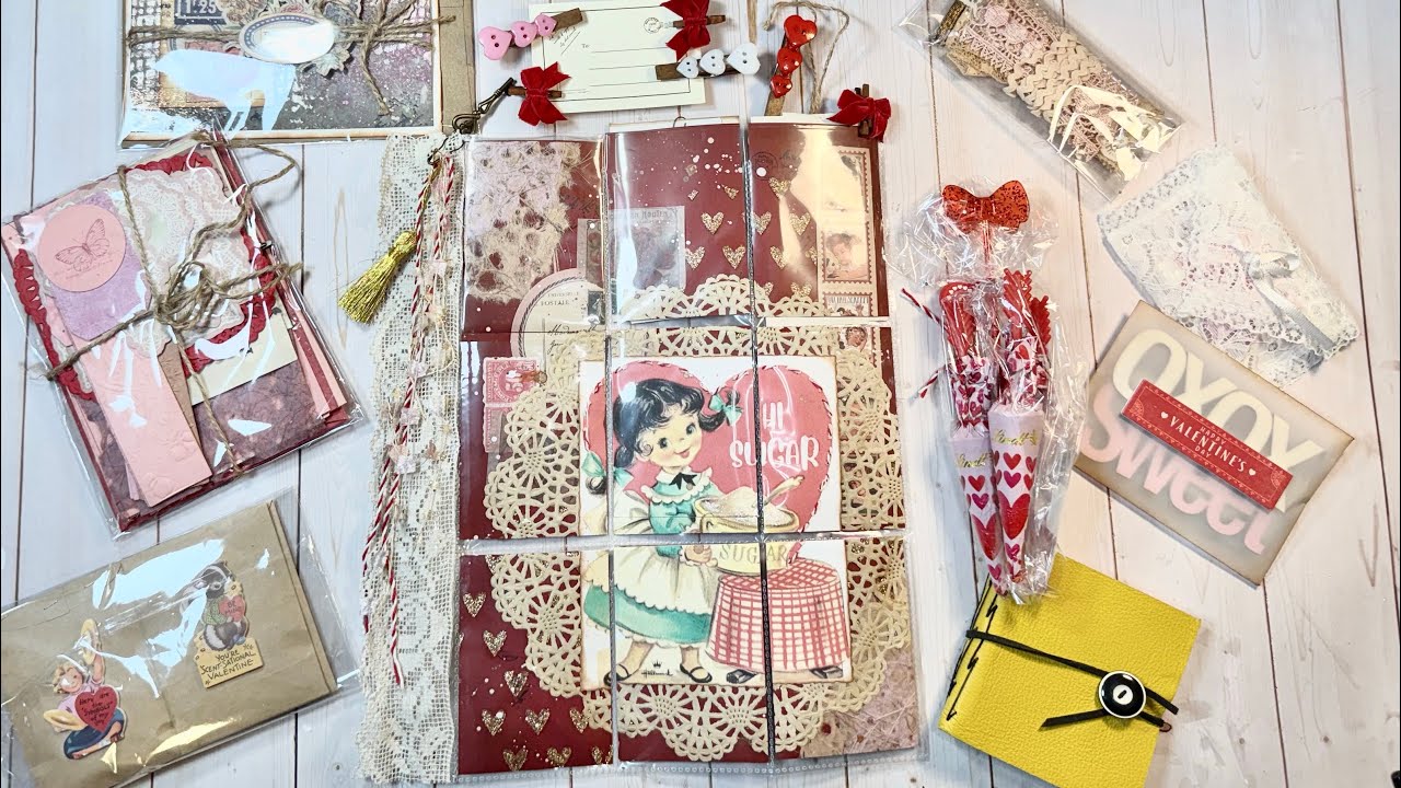 Valentine’s Day Swap Entry #76 from Chantel.  You may see the beautiful vintage themed entry! 