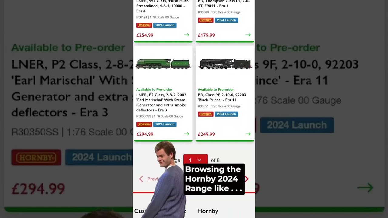 Searching the Hornby 2024 Range like . . .