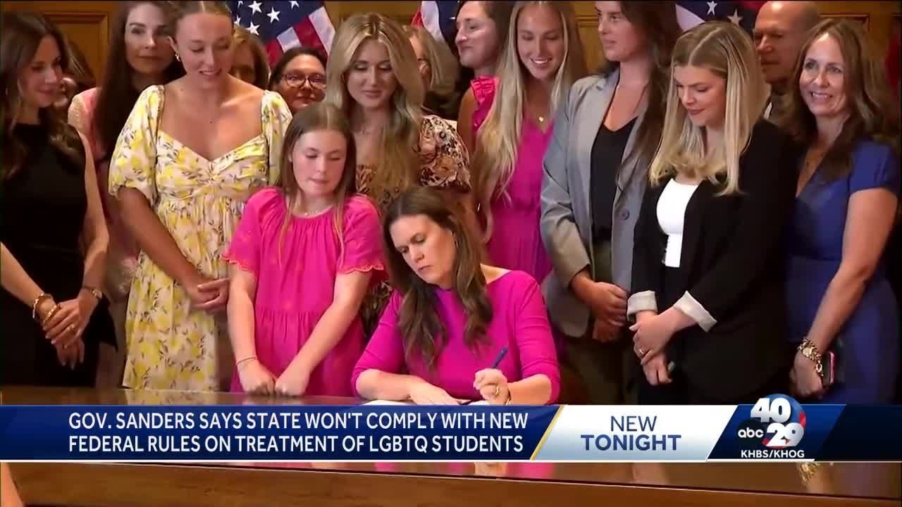 Local groups react to Gov. Sanders’ executive order against Biden administration policy on Title IX
