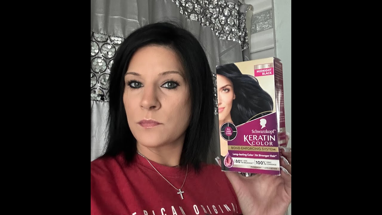 Schwarzkopf New keratin color Bond enforcing system in Midnight Blue | Nina Gilhousen
