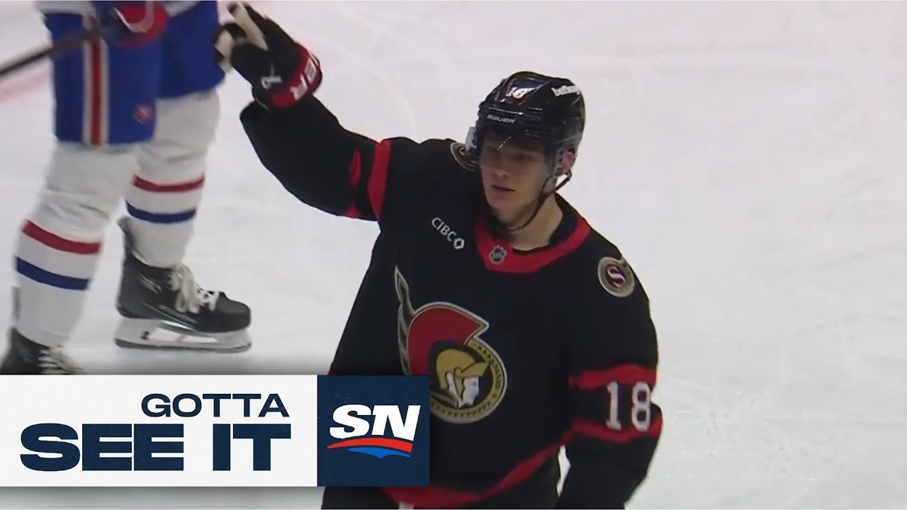 Gotta See It: Senators' Tim Stutzle Goes Between-The-Legs For Slick Goal
