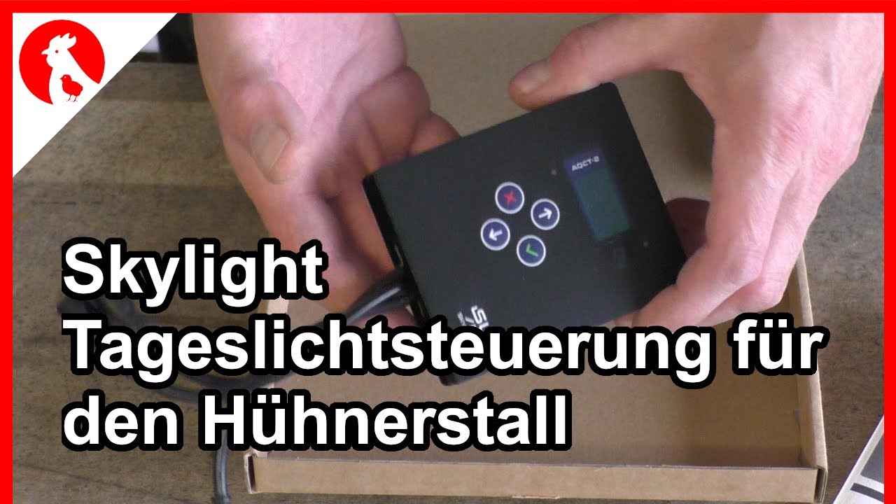 F243 Skylight Tageslichtsteuerung im Hühnerstall   Sonnenaufgang Sonnenuntergang